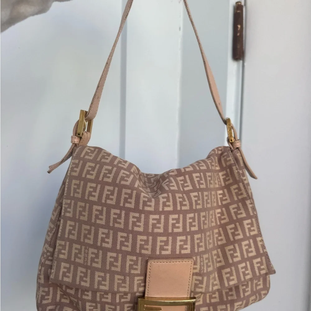 Authentic Fendi Pink Zucca Canvas Mama Baguette 💖 - Picture 10 of 17